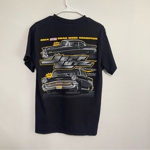 LRC Jeff Lutz Race Cars 2014 Hot Rod Drag Week Champion Chevy Car Graphic Tee